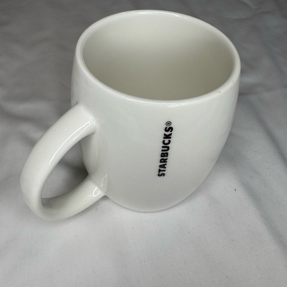 STARBUCKS 2010 Coffee Large Ceramic Mug Cup Green Mermaid Logo 14 oz. - Picture 5 of 6